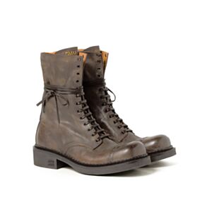 Miu Miu Women's Leather Laced Booties