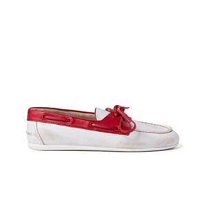Miumiu Women's Unlined Bleached Two-tone Leather Loafers 