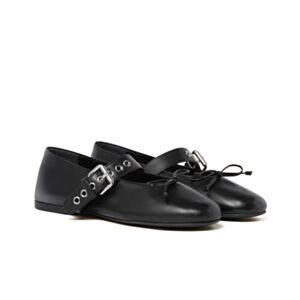 Miumiu Women's Leather Ballerinas Black
