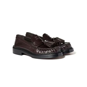 Miumiu Women's Calf Leather Brogue Shoe With Buckle