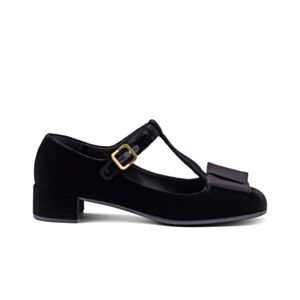 Prada Women's Velvet Pumps 1I818N Black