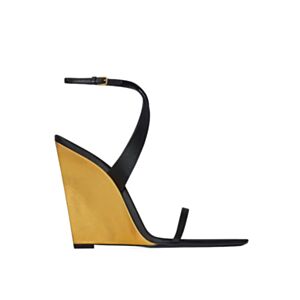 Saint Laurent Wedge Sandal Black