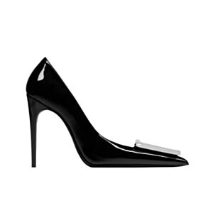 Saint Laurent Women's Avenue Pumps In Patent Leather Black