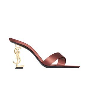Saint Laurent Women's Opyum Mules In Satin Crepe 