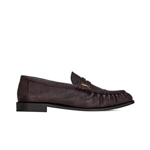 Saint Laurent Women's Le Loafer Penny Slippers In Eel Mauve