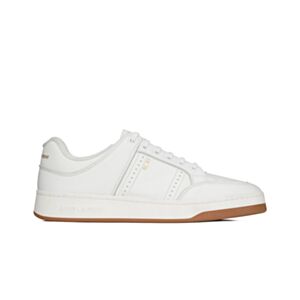 Saint Laurent Unisex Sl/61 Low-Top Sneakers In Smooth And Grained Leather White