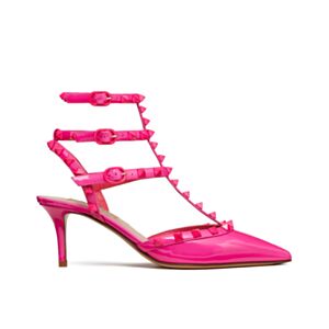Valentino Women's Patent Rockstud Pumps With Matching Straps And Studs 65 MM 