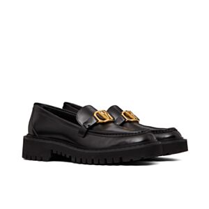 Valentino Women's Vlogo Signature Calfskin Loafer Black