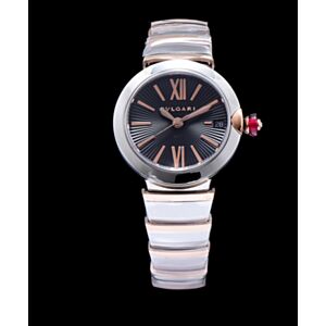 Bvlgari stainless steel and diamond watch for lady Black