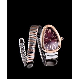 Bvlgari 18ct pink-gold and stainless steel watch Henna