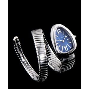 Bvlgari Stainless Steel Automatic Watch Blue