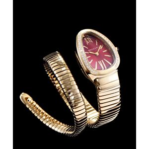 Bvlgari 18ct gold and diamond watch Henna