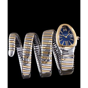 Bvlgari stainless steel automatic watch for women Blue