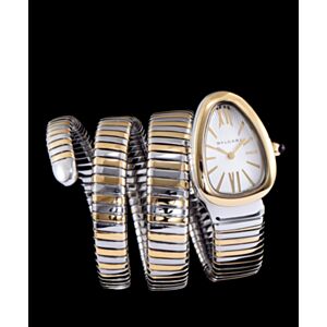 Bvlgari stainless steel automatic watch for women White