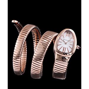 Bvlgari rose-gold stainless steel automatic watch for lady White