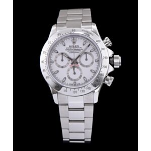Rolex Stainless Steel White Dial Dayton Watch White
