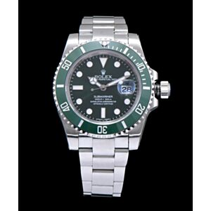 Rolex Stainless Steel Submariner Watch Green