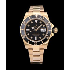Rolex Ceramic Submariner Watch Full Gold Black