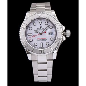 Rolex Stainless Steel Men s Yacht Master Watch White