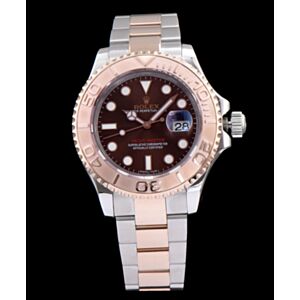 Rolex Yacht Master Watch Automatic Full Gold Light Coffee