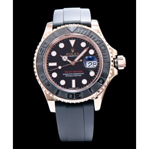 Rolex Yacht Master Automatic Watch with Plastic Bracelet Black