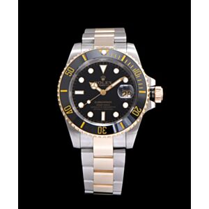 Rolex Submariner Two Tone Automatic Watch Black