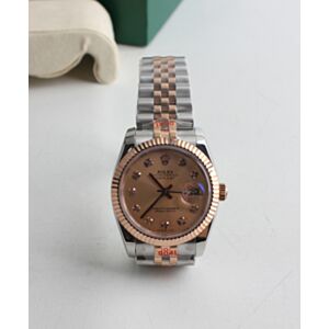 Rolex Datejust Wtach With Diamond maker Golden
