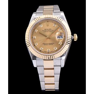 Rolex Stainless Steel Mid size Datejust Watches Golden