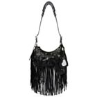 Balenciaga Le Cagole Fringed Shoulder Bag Black
