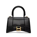 Balenciaga Hourglass XS Top Handle Bag Black