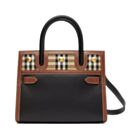 Burberry Mini Vintage Check Two-handle Title Bag 