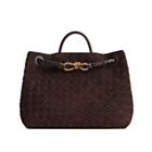 Bottega Veneta Medium Andiamo Dark Coffee