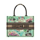 Christian Dior Souvenir Medium Dior Book Tote Green