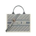 Christian Dior Book Tote Medium Blue
