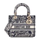 Christian Dior Medium Lady D-Lite Bag Dark Blue