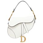 Christian Dior Saddle Calfskin Bag M0446 White