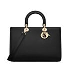 Christian Dior Large Lady D-Sire Bag Black