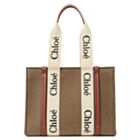 Chloe Medium Woody Tote Bag Apricot