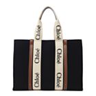 Chloe Large Woody Tote Bag Black