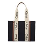 Chloe Medium Woody Tote Bag Black