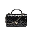 Chanel Mini Classic Handbag With Top Handle AS2431 Black