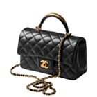 Chanel Mini Flap Bag With Top Handle AS2431 Black
