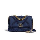 Chanel 19 Flap Bag AS1160 Dark Blue