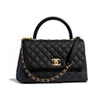 Chanel Flap Bag With Top Handle A92991 Black