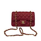 Chanel Quilted Leather Vintage Mini Flap Bag A01116 