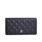 Chanel Quilted Bi-fold Wallet in Caviar Black