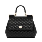 Dolce Gabbana Medium Sicily Handbag Black
