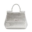 Dolce Gabbana Small Sicily Handbag Silver