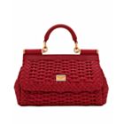 Dolce Gabbana Medium Sicily Handbag Red