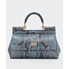 Dolce Gabbana Small Sicily Handbag Blue